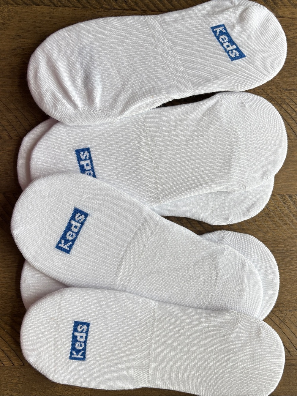 Keds Women’s  White Sneaker Liner Socks - Pack of 6 New